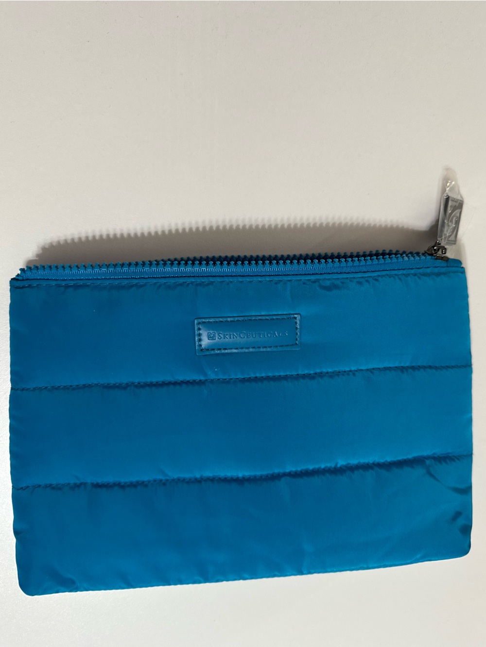 SkinCeuticals Turquoise Quilted Cosmetic Pouch - Picture 3 of 7